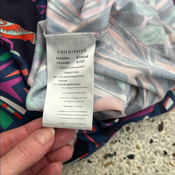 Emilio Pucci multicolor grasshopper dress stretch US 4 - Picture 10 of 10